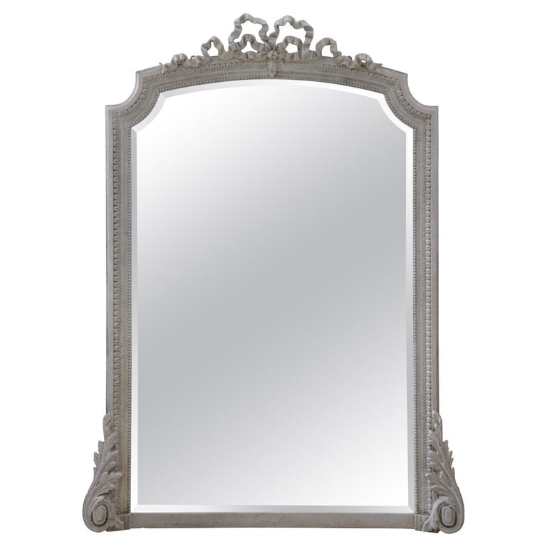 French Antique Wall Mirror H140cm